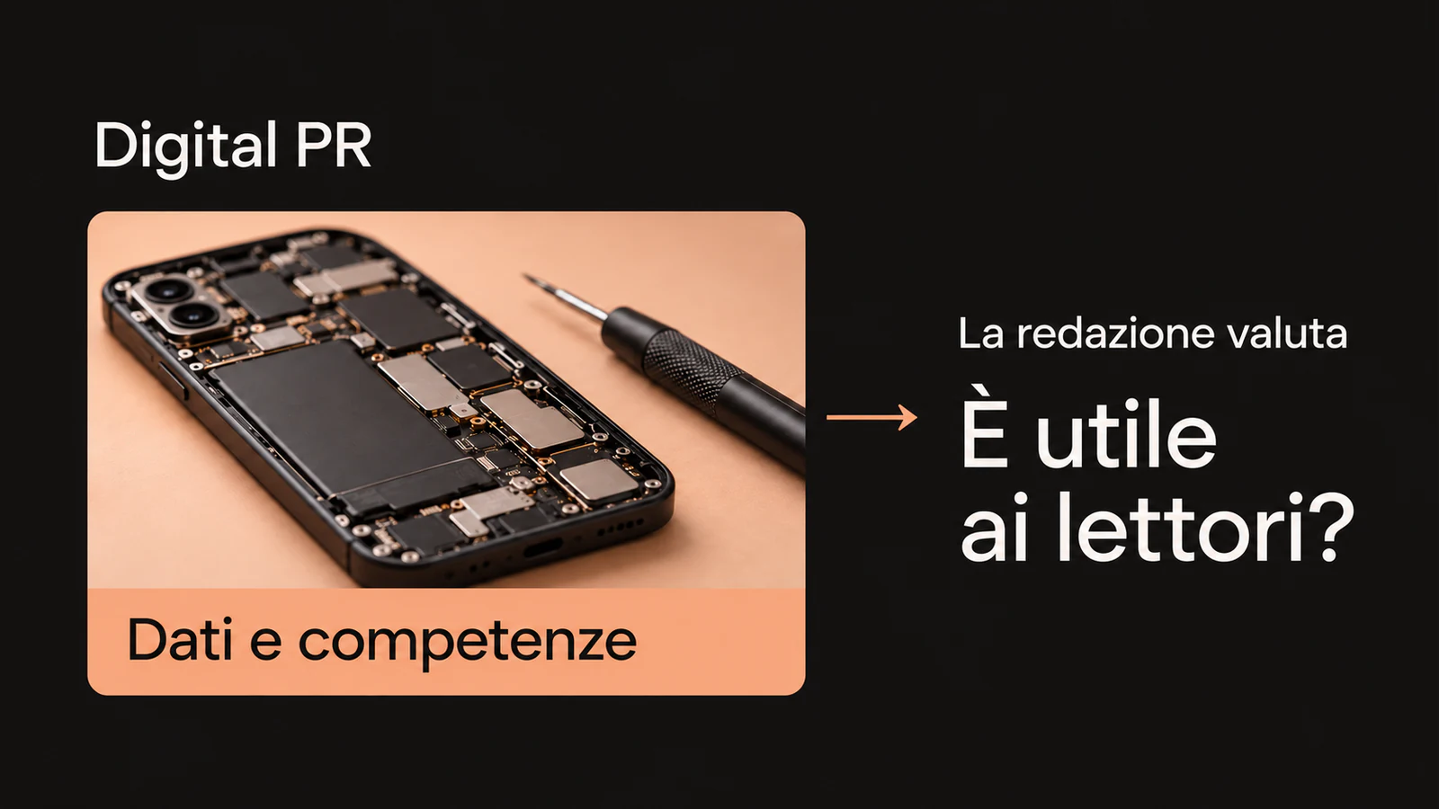 Uno smartphone aperto illustra un contributo tecnico da proporre ai media; la redazione ne valuta l’utilità per i lettori.