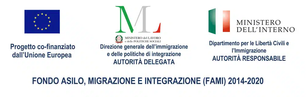 Logo’s van de Europese Unie en de Italiaanse ministeries die Project FARM ondersteunen