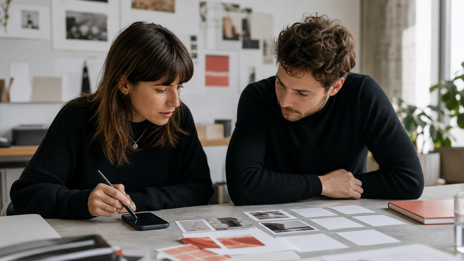 Een advertentiespecialist en ondernemer werken aan een budget voor Meta Ads