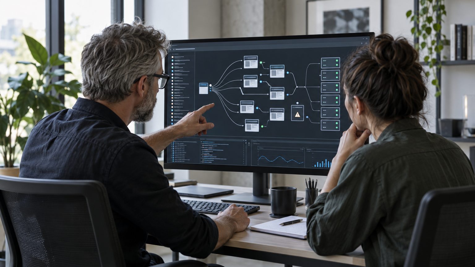 A technical SEO specialist and developer checking crawler access and server responses