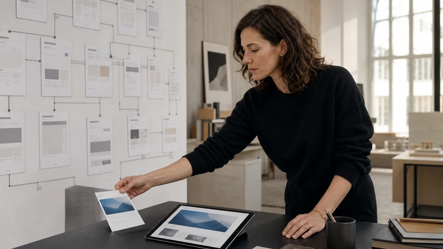 Una UX strategist confronta una landing page mirata con l’architettura più ampia di un sito web