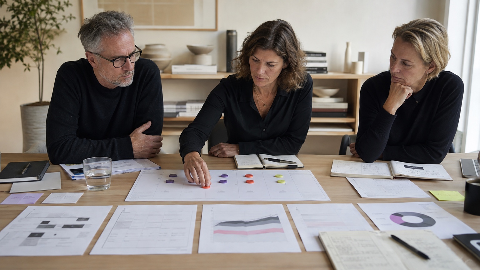 Un team marketing confronta dati e riscontri prima di cambiare canali o budget