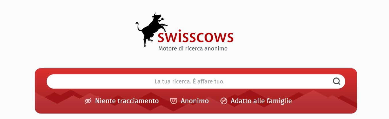 swisscows motore di ricerca dagli splendidi luoghi della Svizzera