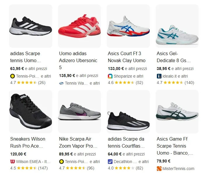 google organic product listings